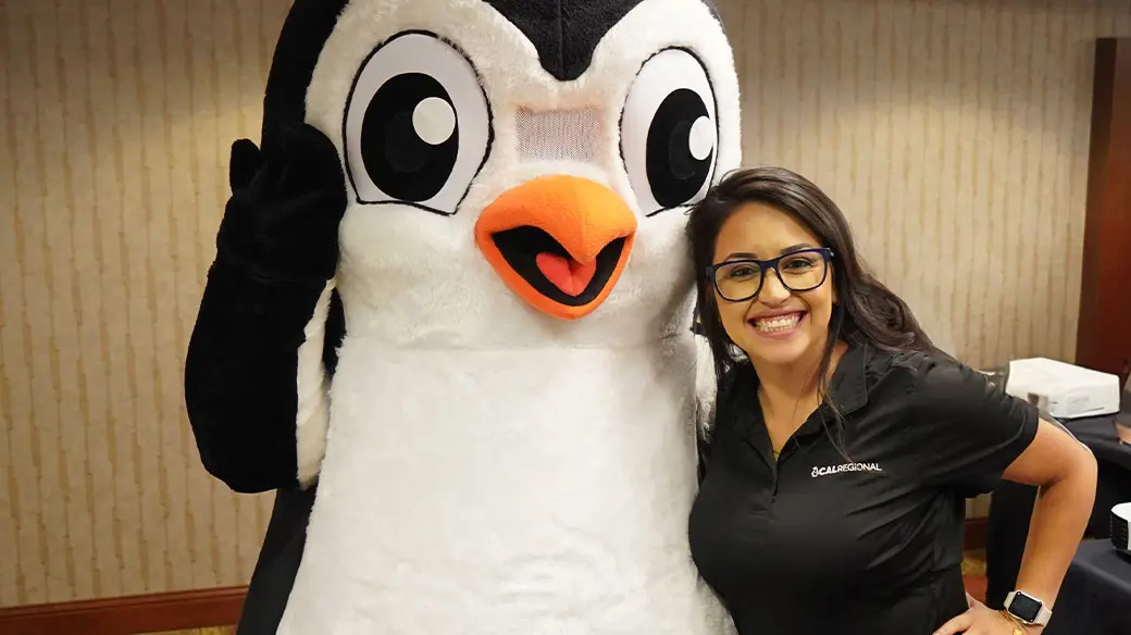 CALRegional Team Member and Penguin